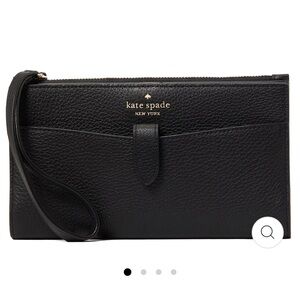 Kate Spade Black Pebbled Leather Clutch